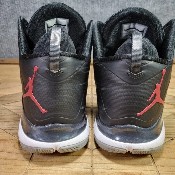Nike Air Jordan Super Fly 3 Flight Plate Size 13 Black Gray Red Shoes 684933-005